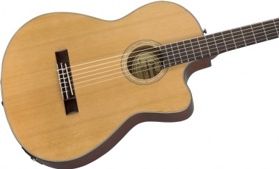 Fender CN-140SCE Nylon Thinline Natural Elektro Klasik Gitar