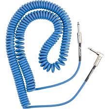 Fender Contour Serisi Coil 9m Lake Placid Blue Spiral Enstrüman Kablosu