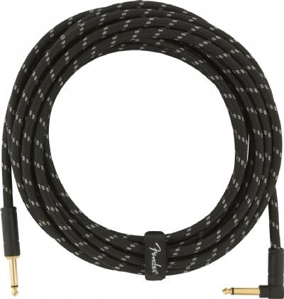 Fender Deluxe Düz/L Uçlu 5m Siyah Tweed Enstrüman Kablosu