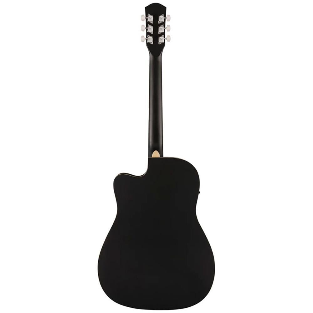 Fender FA-25CE Dreadnought Ceviz Klavye Siyah Elektro Akustik Gitar