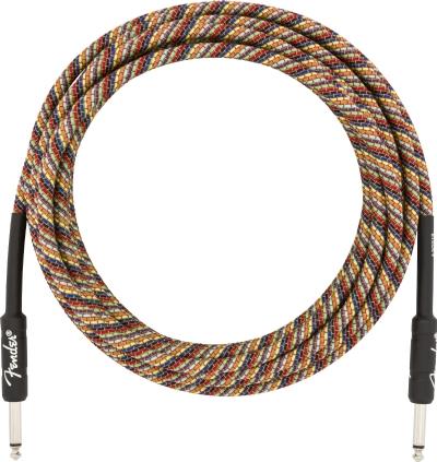 Fender Festival Düz/Düz Uçlu 5m Pure Hemp Rainbow Enstrüman Kablosu