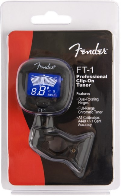Fender FT-1 Pro Clip-On Black Akort Cihazı