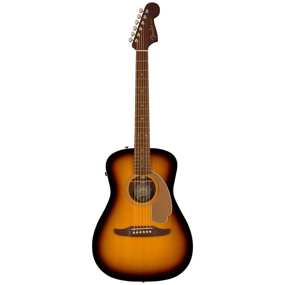 Fender Malibu Player Ceviz Klavye GPG Sunburst Elektro Akustik Gitar