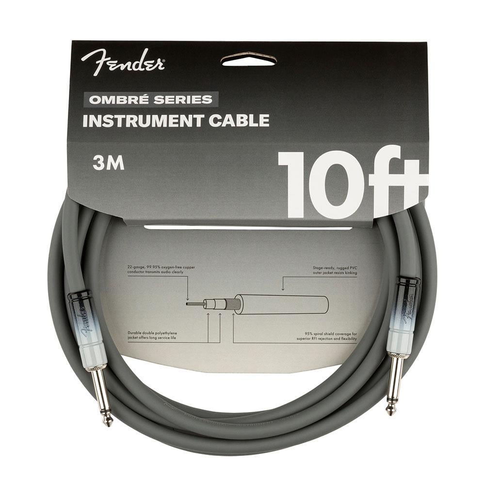 Fender Ombré Düz/Düz Uçlu 3m Silver Smoke Enstrüman Kablosu