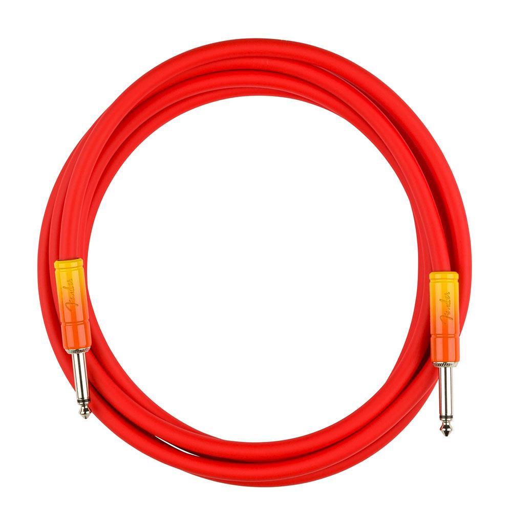 Fender Ombré Düz/Düz Uçlu 3m Tequila Sunrise Enstrüman Kablosu
