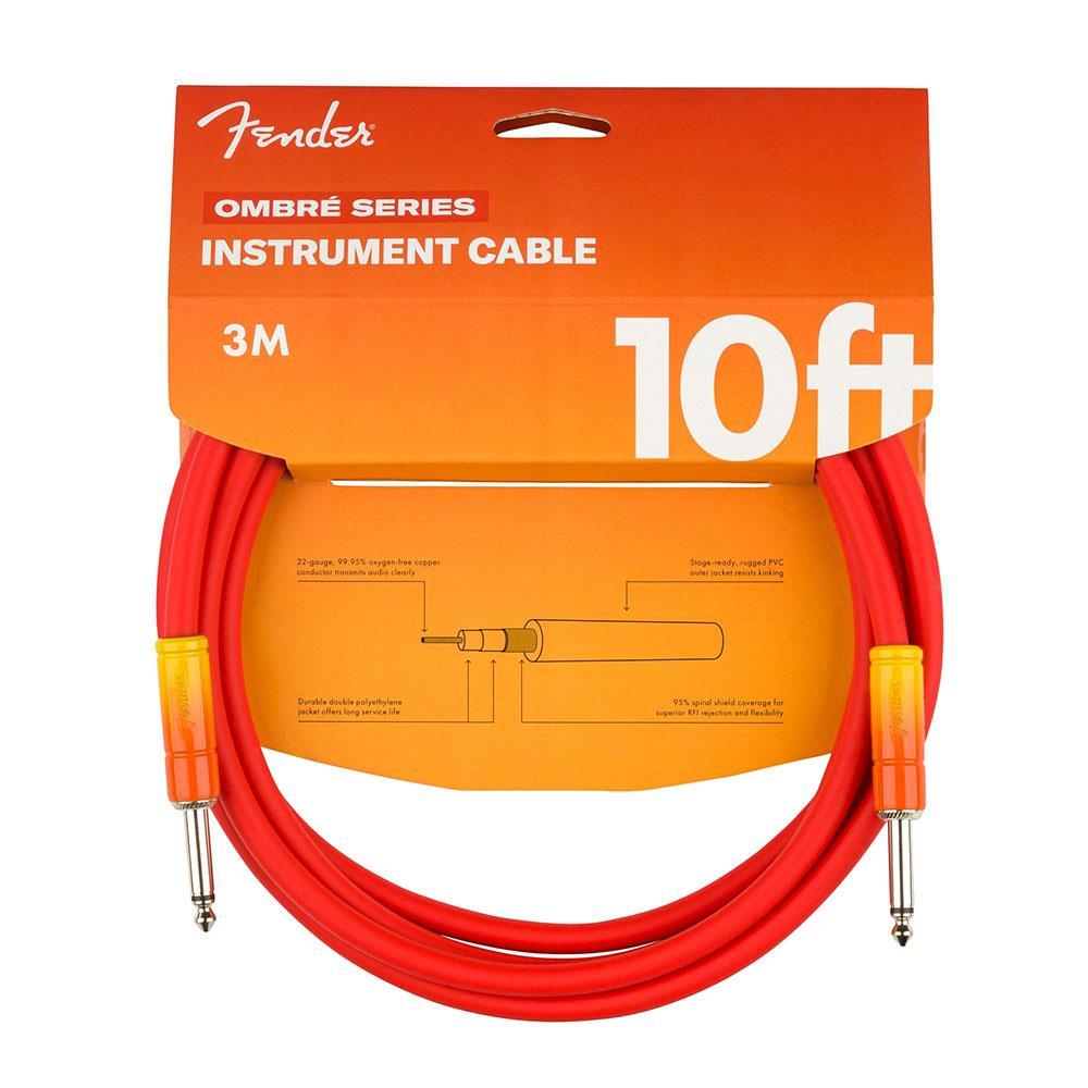 Fender Ombré Düz/Düz Uçlu 3m Tequila Sunrise Enstrüman Kablosu