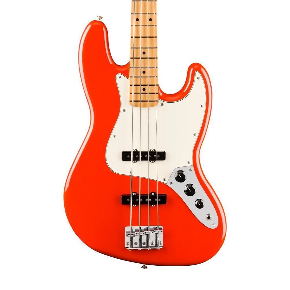 Fender Player II Jazz Bass Akçaağaç Klavye Coral Red Bas Gitar