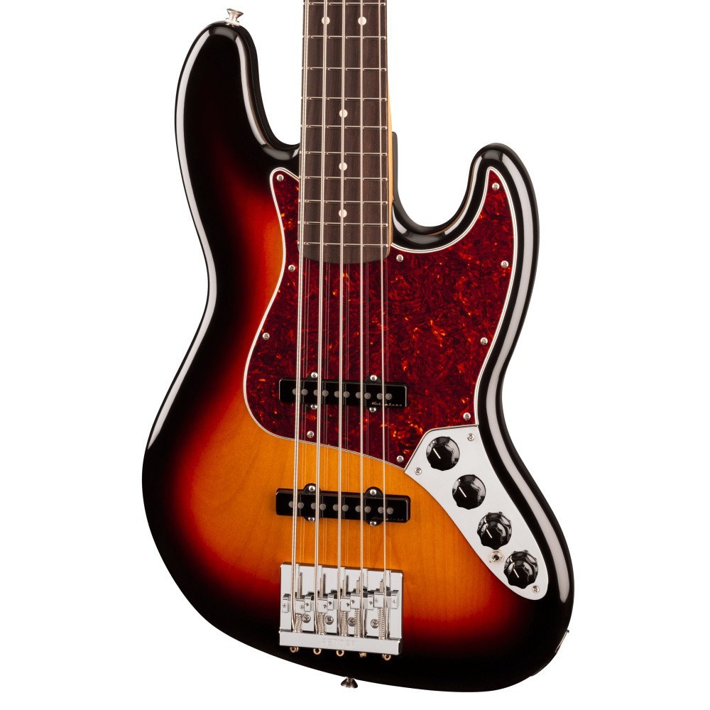 Fender Player II Modified Active Jazz Bass V Gülağacı Klavye 3 Ton Sunburst 5 Telli Bas Gitar