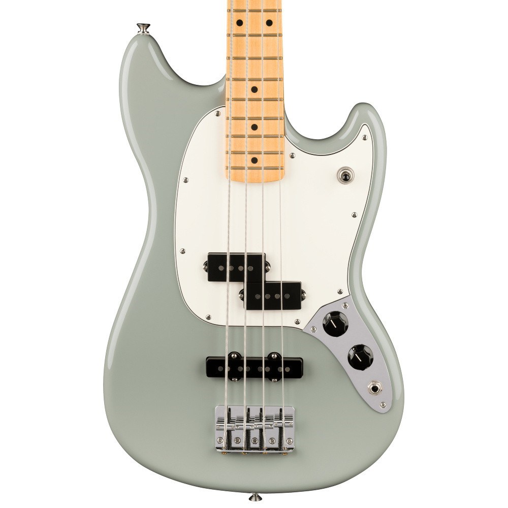 Fender Player II Mustang Bass PJ Akçaağaç Klavye Cactus Gray Bas Gitar