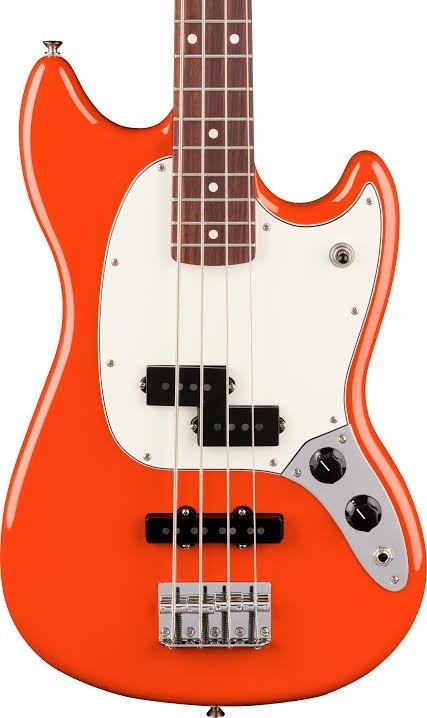 Fender Player II Mustang Bass PJ Gülağacı Klavye Rallye Orange Bas Gitar