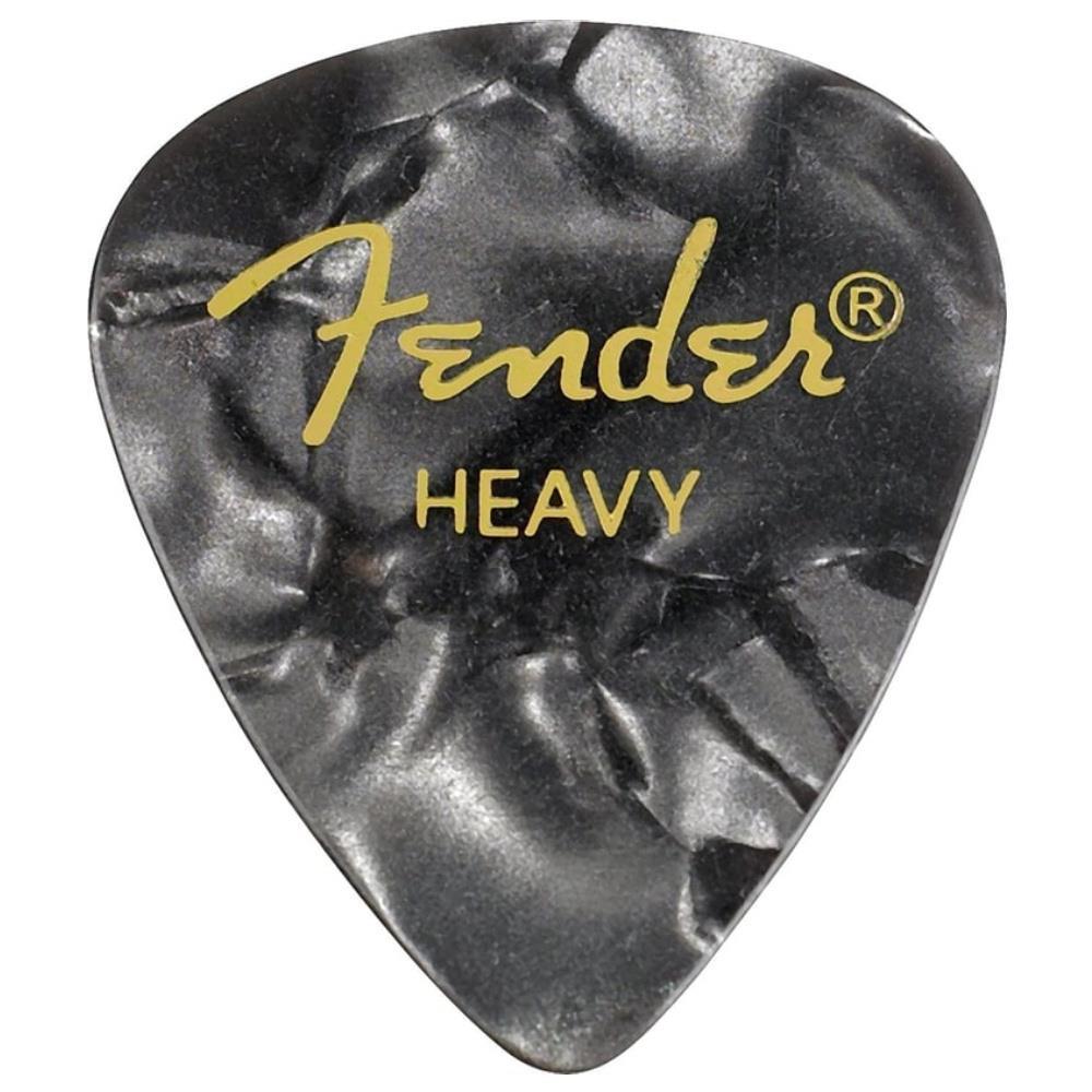 Fender Premium Celluloid 351 Shape Heavy Black Moto 12-Adet Pena