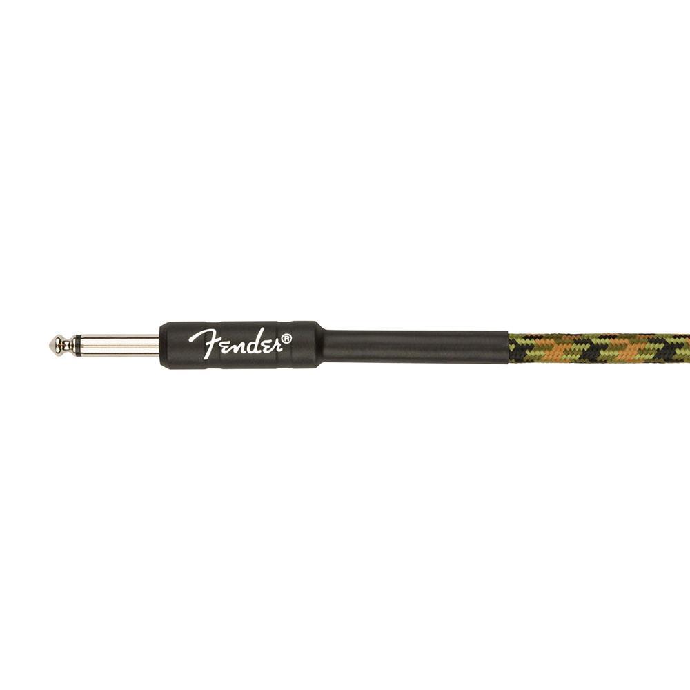 Fender Professional Düz/Düz Uçlu 3m Woodland Camo Enstrüman Kablosu