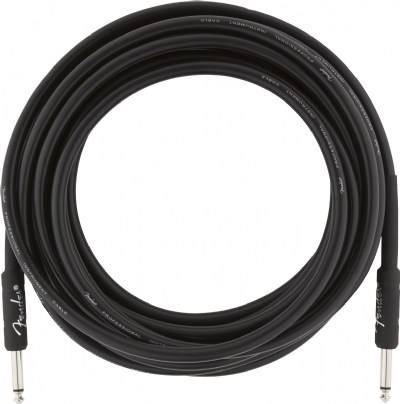 Fender Professional Düz/Düz Uçlu 5m Siyah Enstrüman Kablosu