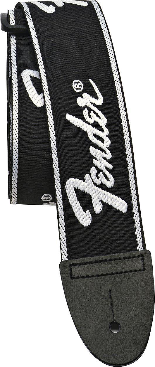 Fender Running Logo Siyah/Beyaz Logo Gitar Askısı