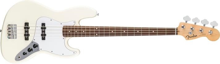 Fender Standard Jazz Bass Laurel Klavye Olympic White Bas Gitar