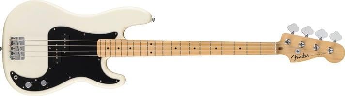 Fender Standard Precision Bass Akçaağaç Klavye Olympic White Bas Gitar