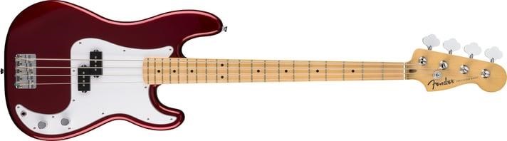 Fender Standard Precision Bass Akçaağaç Klavye Candy Cola Bas Gitar