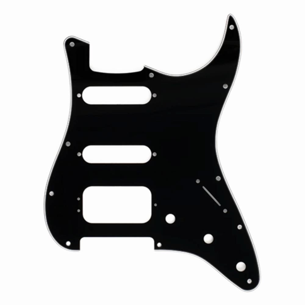 Fender Stratocaster H/S/S 11-Hole Mount 3-Screw Mount HB 3-Ply Black Pickguard