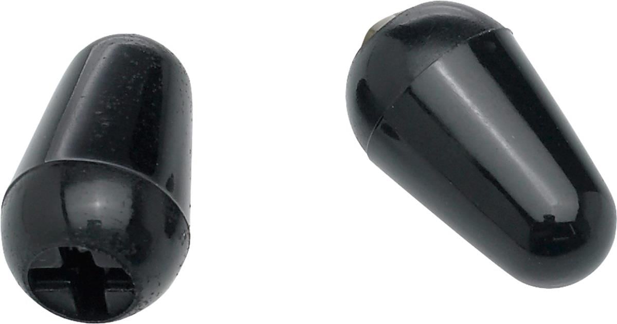 Fender Stratocaster Switch Tips Black 2 Kontrol Düğmesi