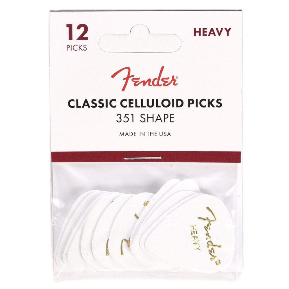 Fender White 351 Shape Heavy 12 Pena