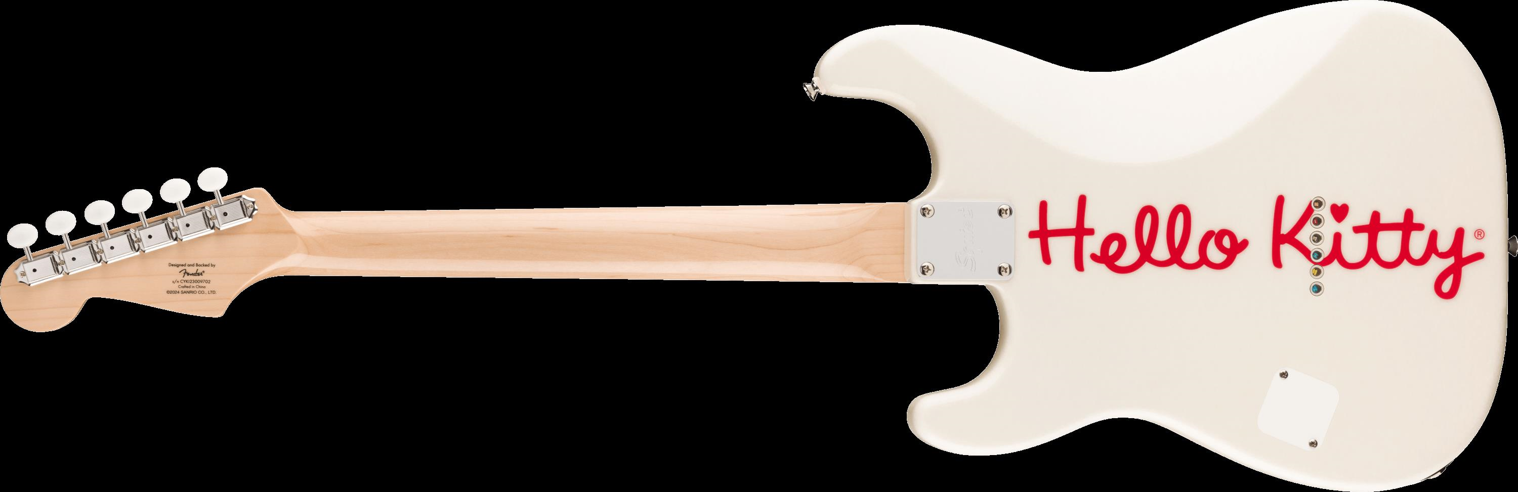Fender x Hello Kitty White Stratocaster w/Bag Elektro Gitar