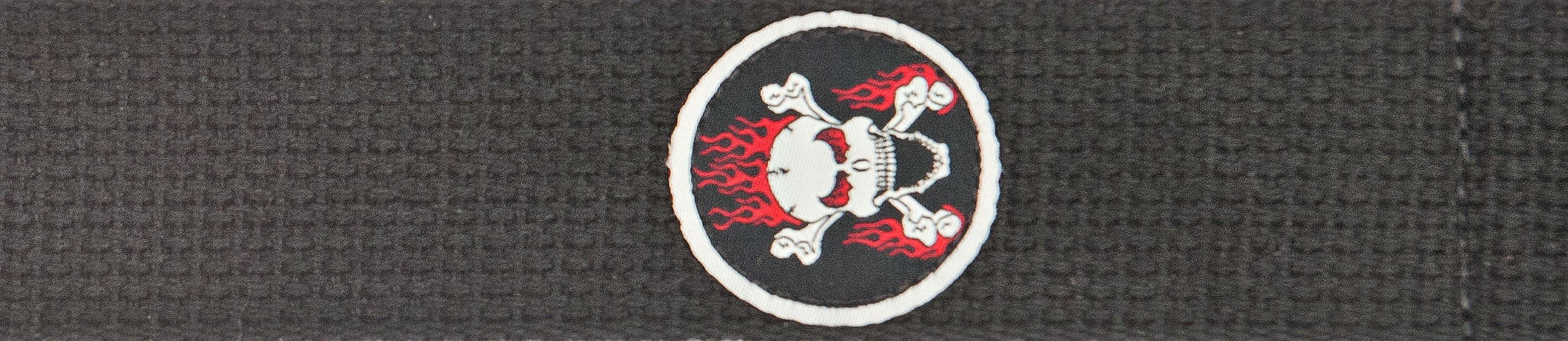 GİTAR ASKISI 50MM COTON PATCH SKULL