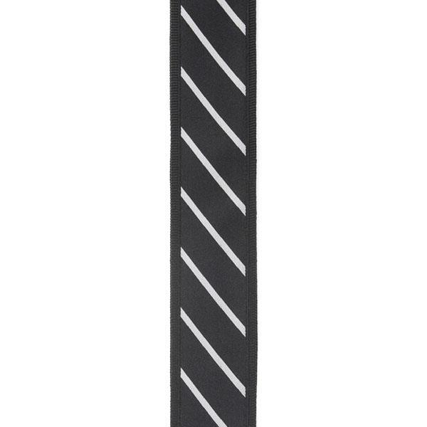 GİTAR ASKISI TIE STRIPES SİYAH-GRİ