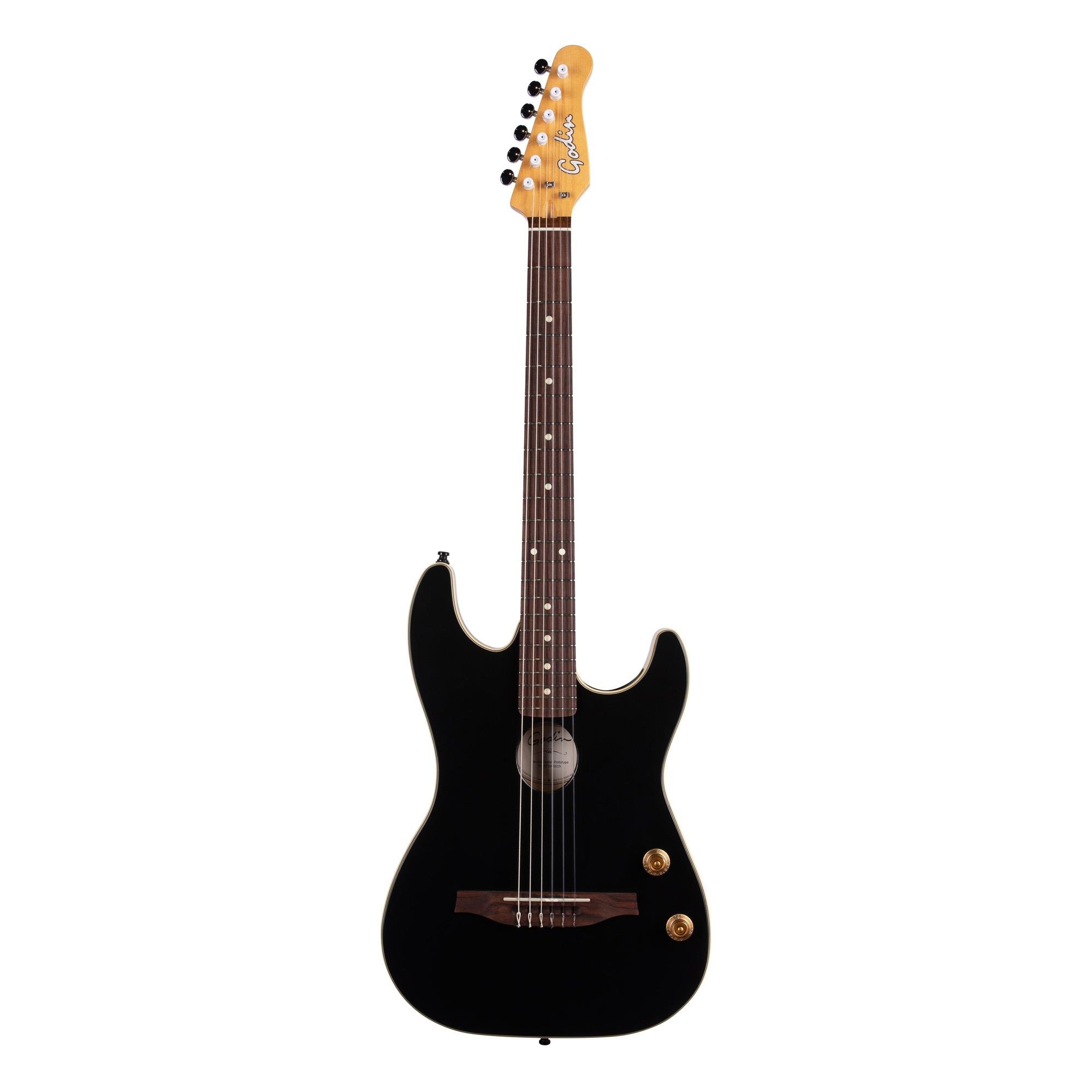 Godin G-Tour Nylon Matte Black EQ Elektro Klasik Gitar