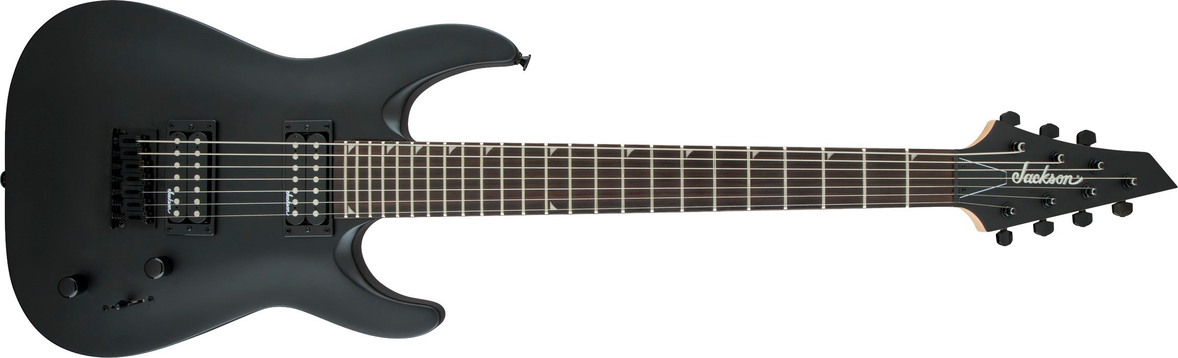 Jackson JS Dinky Arch Top JS22-7 DKA HT Amaranth Klavye Satin Black 7 Telli Elektro Gitar