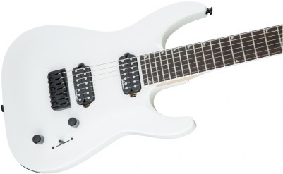 Jackson JS Dinky Arch Top JS32-7 DKA HT Amaranth Klavye Snow White 7 Telli Elektro Gitar