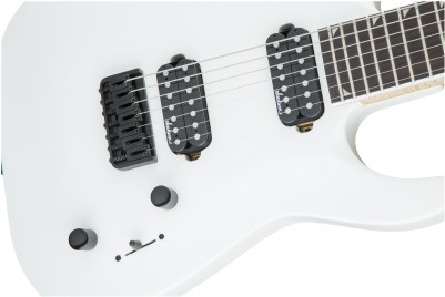 Jackson JS Dinky Arch Top JS32-7 DKA HT Amaranth Klavye Snow White 7 Telli Elektro Gitar
