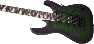 Jackson JS Dinky Arch Top JS32Q DKA Amaranth Klavye Transparent Green Burst Elektro Gitar