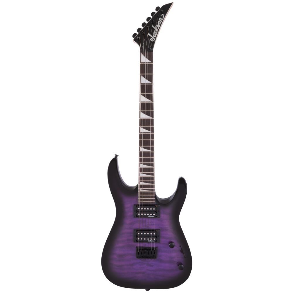 Jackson JS Dinky Arch Top JS32Q DKA HT Amaranth Klavye Transparent Purple Burst Elektro Gitar