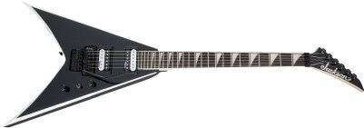 Jackson JS King V JS32 Amaranth Klavye Black with White Bevels Elektro Gitar