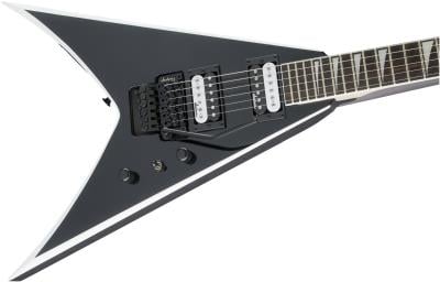 Jackson JS King V JS32 Amaranth Klavye Black with White Bevels Elektro Gitar