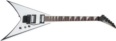 Jackson JS King V JS32 Amaranth Klavye White with Black Bevels Elektro Gitar