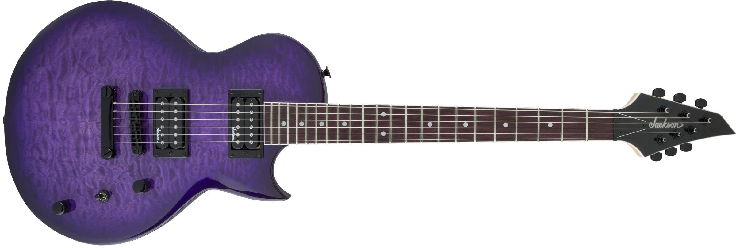 Jackson JS Monarkh SC JS22Q Amaranth Klavye Transparent Purple Burst Elektro Gitar