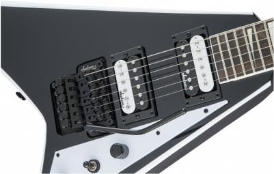 Jackson JS Rhoads JS32 Amaranth Klavye Black with White Bevels Elektro Gitar