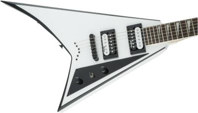 Jackson JS Rhoads JS32T Amaranth Klavye White with Black Bevels Elektro Gitar