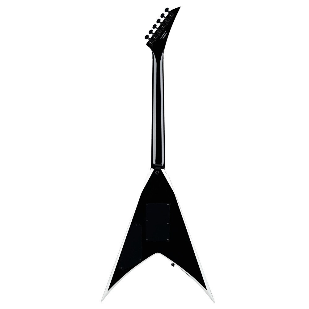 Jackson Pro Serisi Wes Borland King V Abanoz Klavye Black w White Bevels Elektro Gitar
