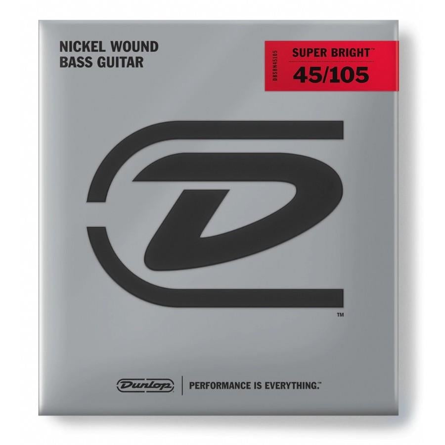 Jim Dunlop DBSBN45105 Nickel 4 Telli Bas Gitar Teli (45-105)