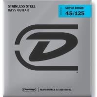 Jim Dunlop DBSBS45125 Super Bright Stainless Steel 5 Telli Bas Gitar Teli (45-125)