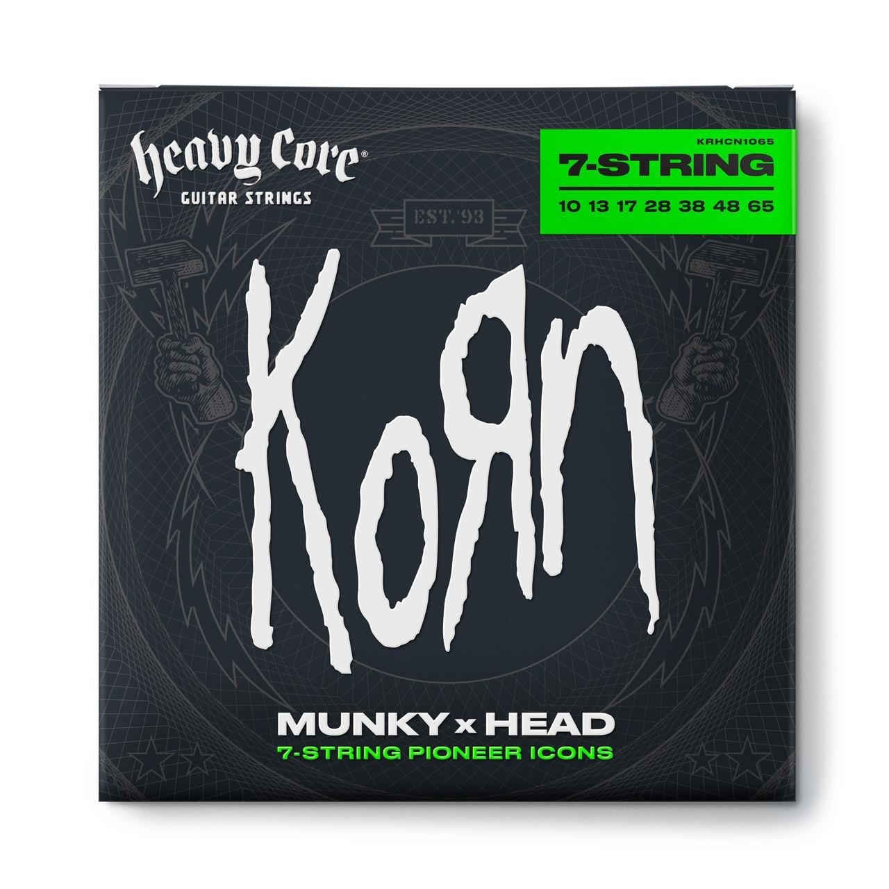 Jim Dunlop KRHCN1065-7 Korn Heavy Core Takım Elektro Gitar Teli (10/65 - 7/s)