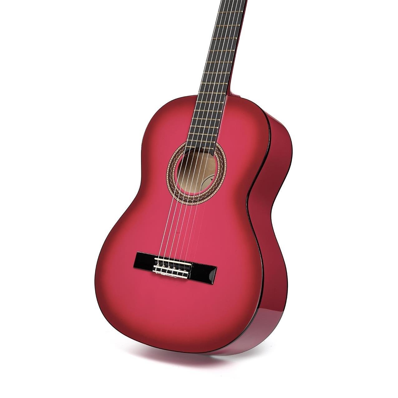 KLASİK GİTAR 4/4 PEMBE SUNBURST SAP ÇELİKLİ