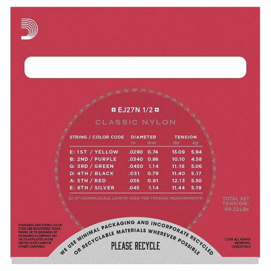 KLASİK GİTAR TEL SETİ (1/2), SILVERPLATED WOUND, C