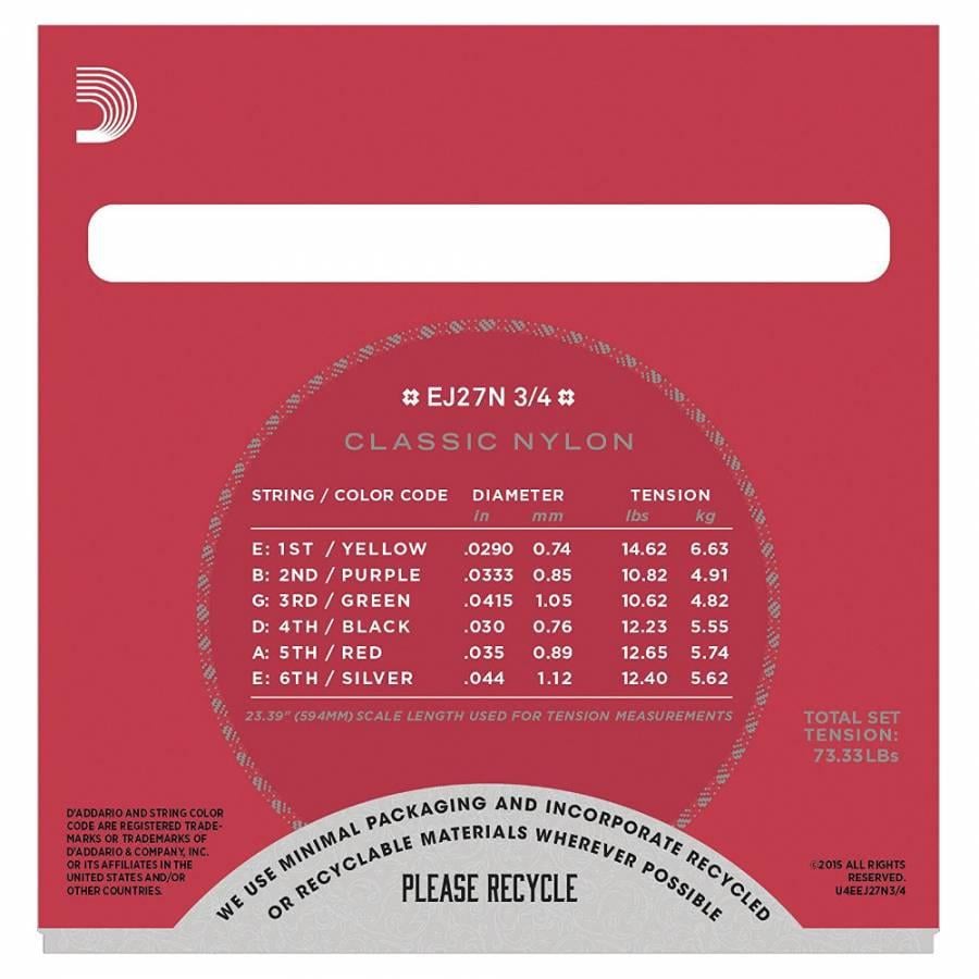 KLASİK GİTAR TEL SETİ (3/4), SILVERPLATED WOUND, C