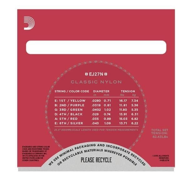 KLASİK GİTAR TEL SETİ (4/4), 3LÜ PAKET