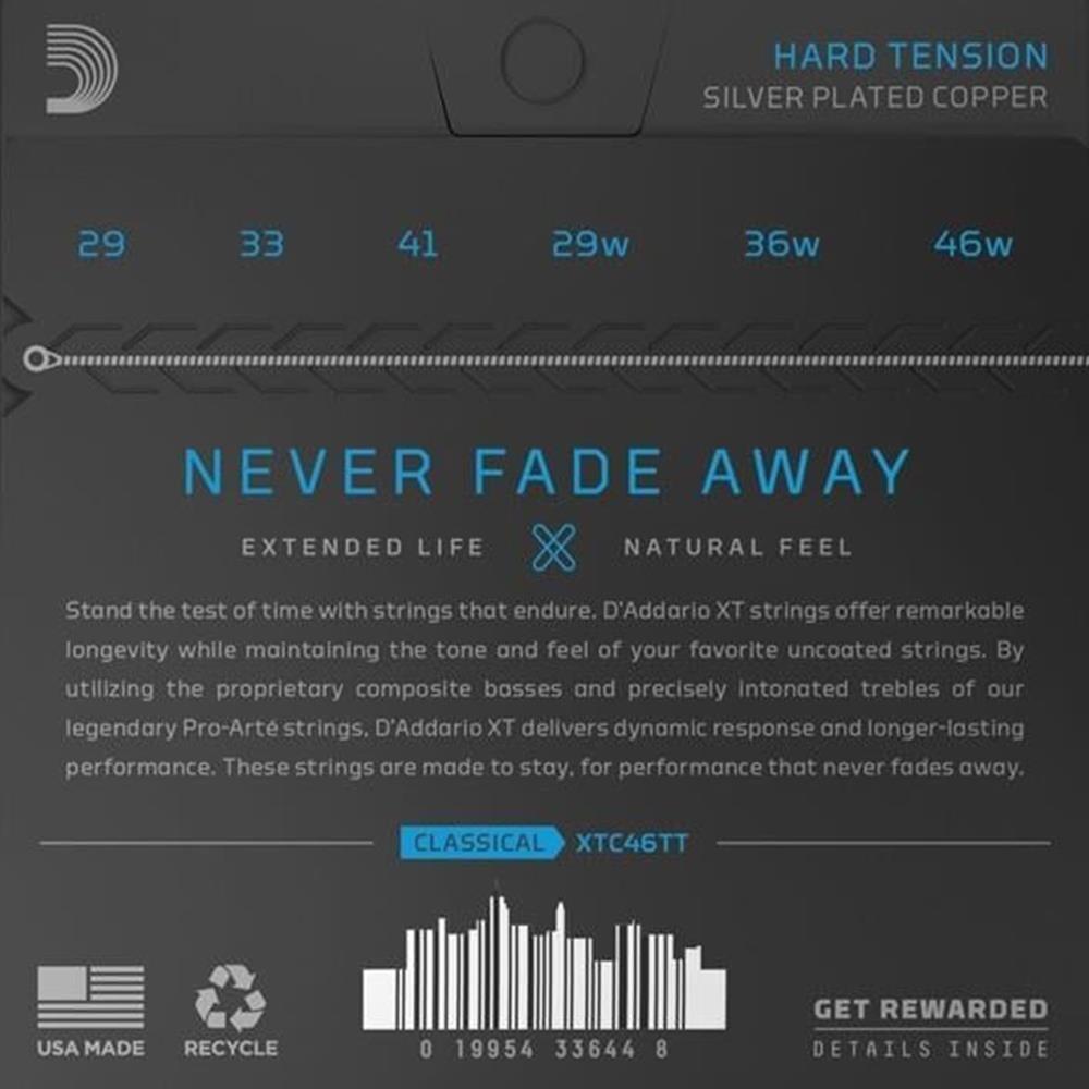 KLASİK GİTAR TEL SETİ, HARD TENSION, DYNACORE