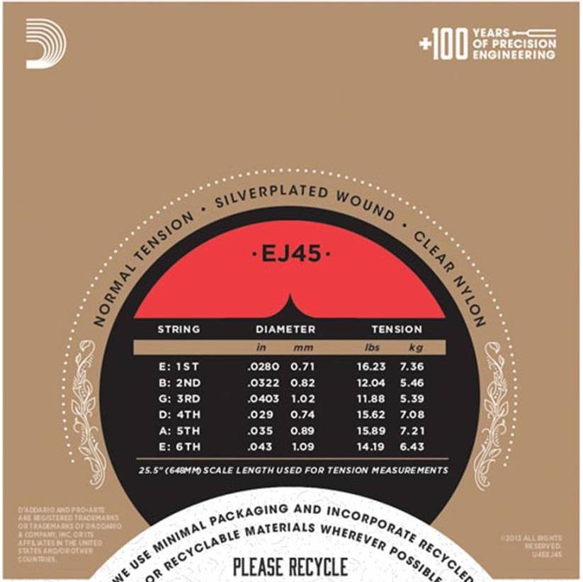 KLASİK GİTAR TEL SETİ, PRO-ARTE, SILVERPLATED WOUN