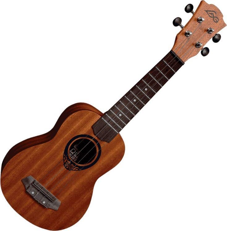 LAG GLU TKU8S Tiki Soprano Natural Ukulele